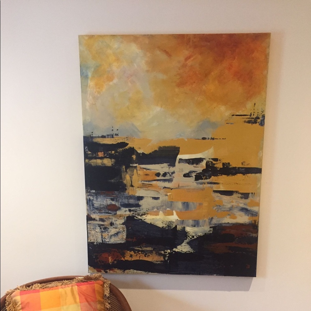 Acrylic on canvas 3 by 4 feet. Abstract
